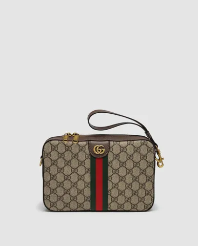 Gucci Ophidia Medium Crossbody Bag Beige