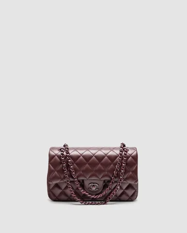 Chanel Classic 2.55 Medium Double Flap in Burgundy/Burgundy