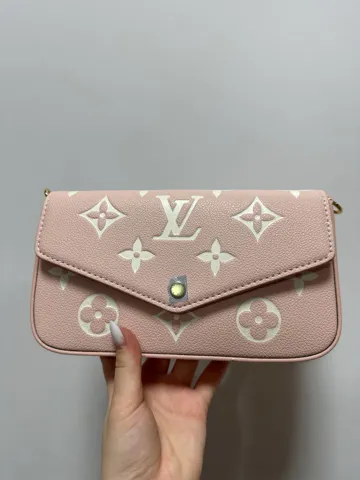 Louis Vuitton Félicie Pochette Bag White/Pink