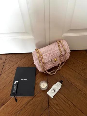 Chanel Classic 2.55 Medium Double Flap Tweed/Gold